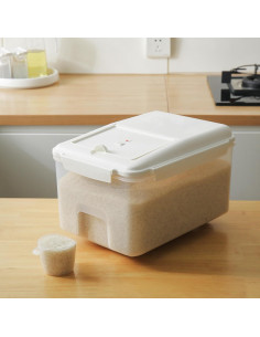 Dispensador de arroz LivLab 10.6L hermético BPA libre 2