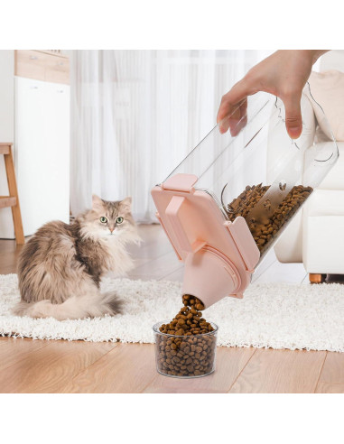 DEAYOU Contenedor Hermético 3L para Comida de Mascotas