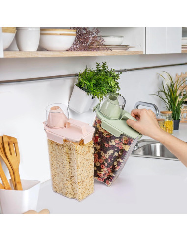 DEAYOU Contenedor Hermético 3L para Comida de Mascotas