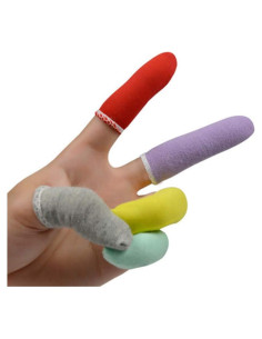 100 Protectores de Dedos de Algodón EORTA - Color Aleatorio