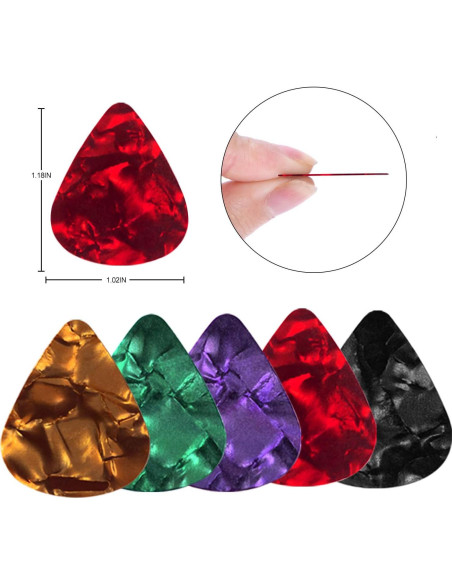 35 Piezas Protectores de Dedo de Silicona para Guitarra