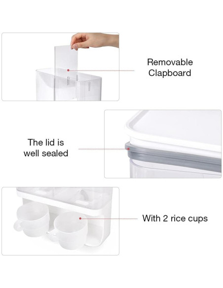 Dispensador de detergente Conwomin blanco 3000 ml pared