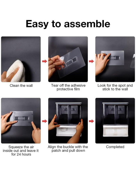 Dispensador de detergente Conwomin blanco 3000 ml pared