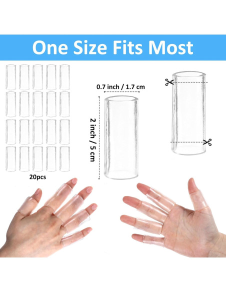20 Protectores de Dedo de Silicona ValueBargain 1.78 cm