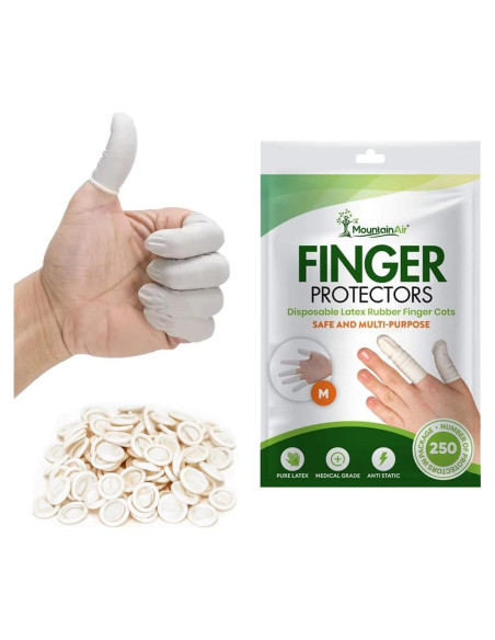 250 Fundas Desechables para Dedos MountainAir - Medianas