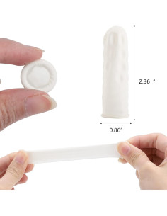 Guantes de Dedo Desechables BTYMS 400 Láttex Pequeños 2