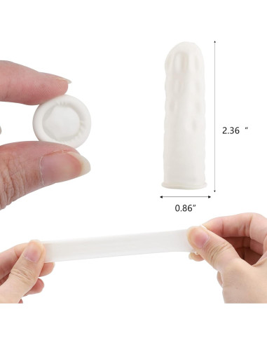 Guantes de Dedo Desechables BTYMS 400 Láttex Pequeños