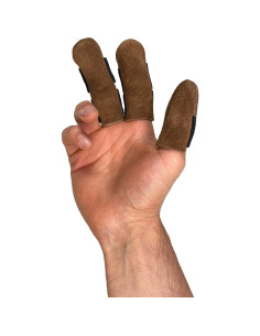 Protectores de Dedos y Pulgares Toolshed Hide Cuero Marrón 2