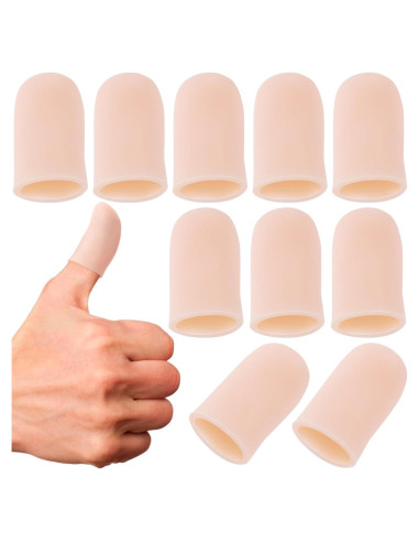 10 Fundas de Gel para Dedos HINZIC - Protector Silicona