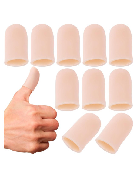 10 Fundas de Gel para Dedos HINZIC - Protector Silicona