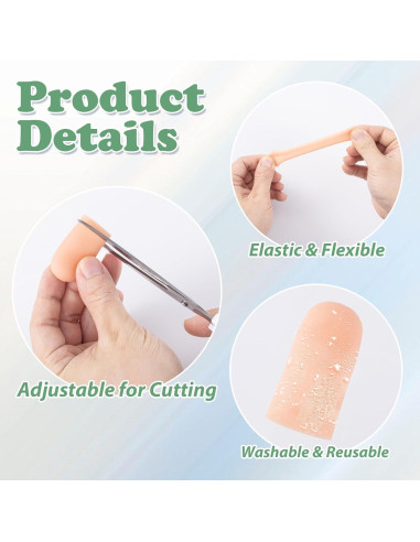 10 Fundas de Gel para Dedos HINZIC - Protector Silicona