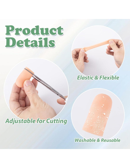 10 Fundas de Gel para Dedos HINZIC - Protector Silicona