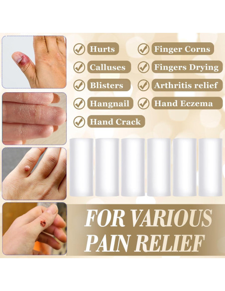 6 Protectores de Dedos de Gel Pndeyo para Artritis y Callos