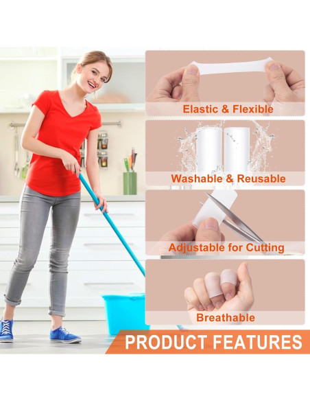 6 Protectores de Dedos de Gel Pndeyo para Artritis y Callos