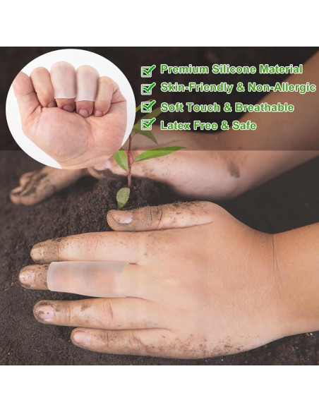 6 Protectores de Dedos de Gel Pndeyo para Artritis y Callos