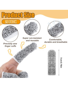 Dedales Resistentes a Cortes SynHHergyx 20 Pcs Reutilizables 2