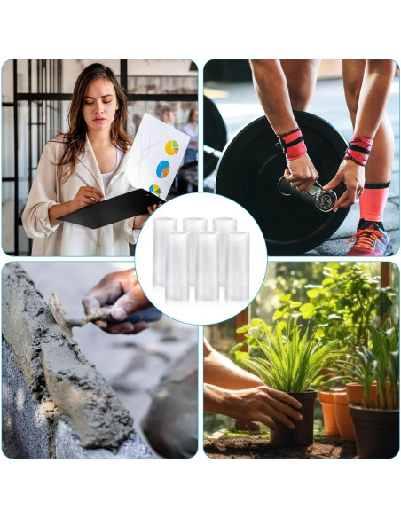 10 Protectores de Dedos de Silicona Transparente Salbsever