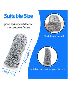 40 Dedales Resistentes al Corte Honoson Reutilizables 6 cm 2