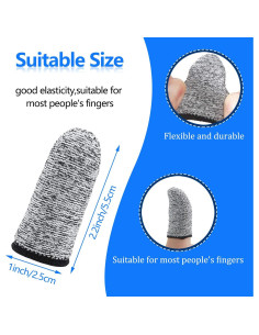 20 Protectores de Dedos Resistentes a Cortes Honoson 2