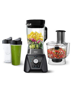 Licuadora y Procesador de Alimentos Oster 3 en 1 1200W Gris