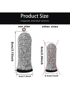 Protector de Dedos Anti-Corte Zfyoung 14 Piezas 8 cm 2