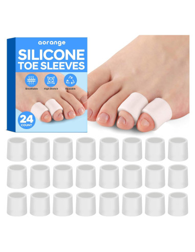 Mangas de Silicona Aorange para Dedos del Pie - 24 Unidades