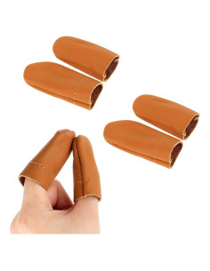 3 Pares de Protectores de Dedos de Cuero InnoHHustle para Coser