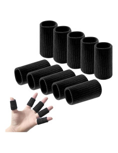 Protector de Dedo KM SPORTS Negro - 10 Unidades Multiuso