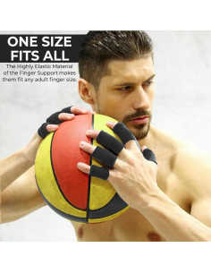 Protector de Dedo KM SPORTS Negro - 10 Unidades Multiuso 2