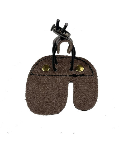 Paquete de 2 Pestañas de Dedo de Arquería Miokun Cuero