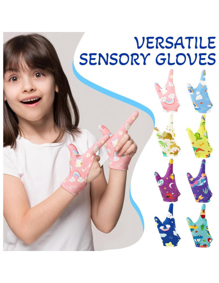 Guantes Antimordedura para Niños Janmercy 8 Estilos 8-12 Años