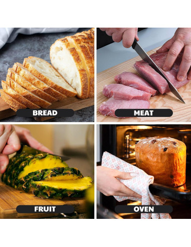 Luxshiny Protectores de Dedos de Silicona para Cortar 2 Pcs