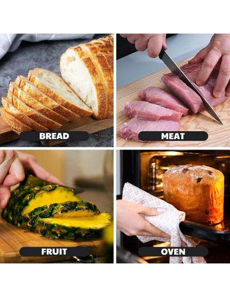 Luxshiny Protectores de Dedos de Silicona para Cortar 2 Pcs