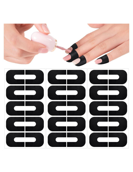 30 Protectores de Esmalte de Uñas Isslly - Cutícula en U