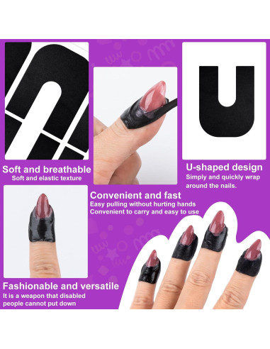 30 Protectores de Esmalte de Uñas Isslly - Cutícula en U