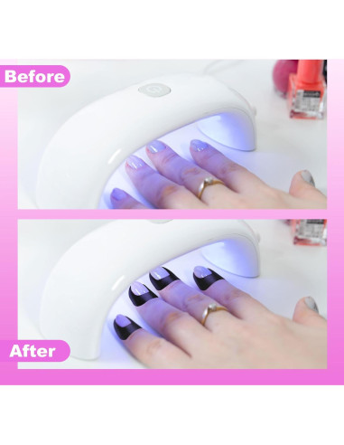 30 Protectores de Esmalte de Uñas Isslly - Cutícula en U