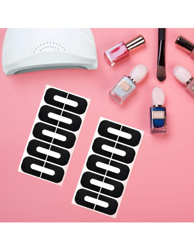 30 Protectores de Esmalte de Uñas Isslly - Cutícula en U