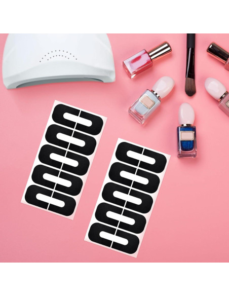 30 Protectores de Esmalte de Uñas Isslly - Cutícula en U