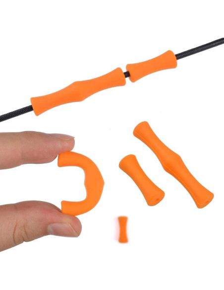 Protector de Dedos para Arquería YLS Silicona Naranja