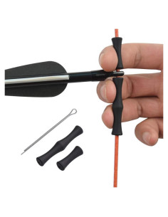 Guardia de Dedo Archery World para Cuerda de Arco Negro