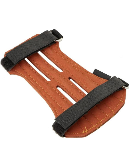 Protector de Brazo y Guantes de Arquería TOPARCHERY Marrón