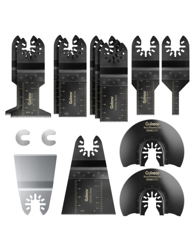 15PCS Cuchillas de Sierra Oscilante Gulrear para Dewalt y Bosch