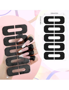 100 Protectores de Esmalte de Uñas Bremorou - Cutícula Negra 2