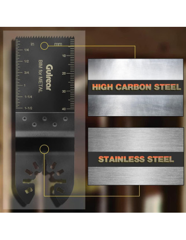 15PCS Cuchillas de Sierra Oscilante Gulrear para Dewalt y Bosch