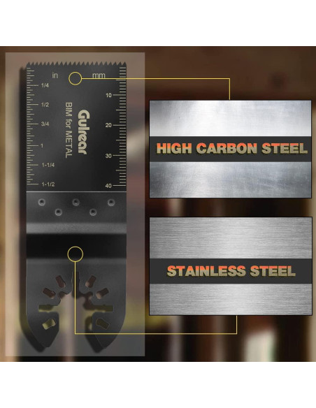 15PCS Cuchillas de Sierra Oscilante Gulrear para Dewalt y Bosch