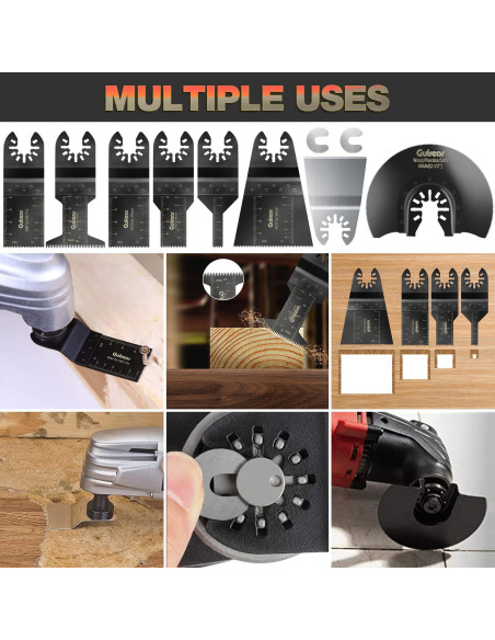 15PCS Cuchillas de Sierra Oscilante Gulrear para Dewalt y Bosch