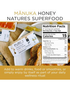 Miel Cruda Manuka Puriti UMF 10+ 21 Paquetes de 5g - Nueva Zelanda 2