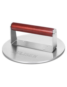 Prensa de Hamburguesas HULISEN 21.8 cm Acero Inoxidable