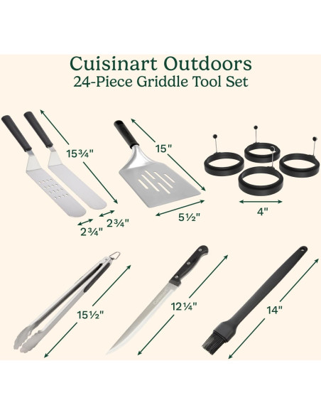 Juego de Herramientas para Plancha 24 Piezas Cuisinart