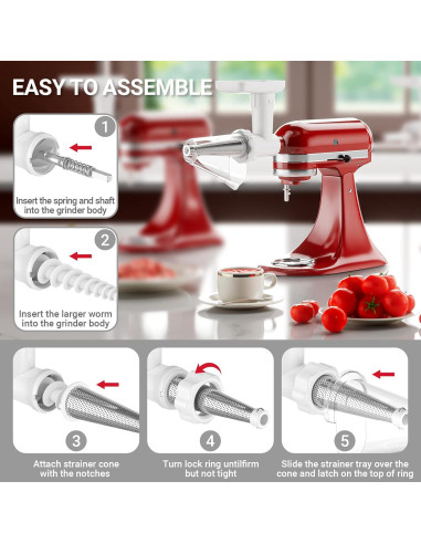 Colador y Picadora de Carne GVODE para Kitchenaid 1,19 kg